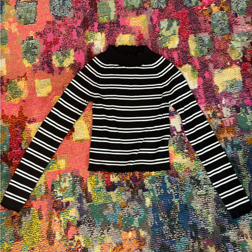 Striped Turtleneck